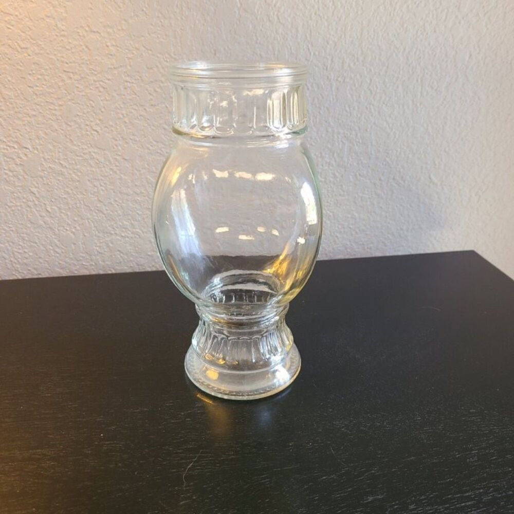 Vintage Tiffin Dakota Glass Apothecary Jar Pedestal Candy Vanity Vase Decor 8"